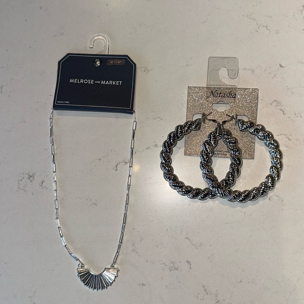 Nordstrom: 2 for one deal! “Melrose and Market” Necklace and “Natasha” Earrings